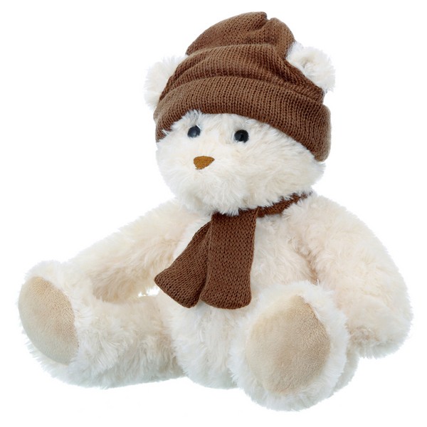 Мягкая Игрушка RELANA, Мишка в шапочке и шарфике, 20 см