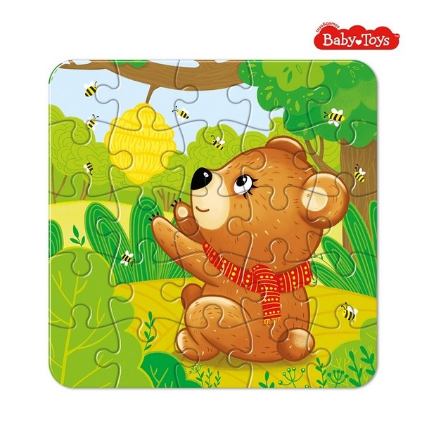 Пазл First Puzzle "Медвежонок" 25 эл Baby Toys, в/к
