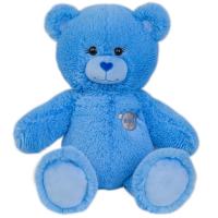 Игрушка мягкая "Медведь" 65 см (сидя 40 см), цвет: синий (серия Color Bear)