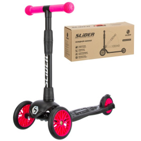 Самокат трехколесный Slider Sport, складной, с фонариком