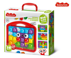 Мозаика для малышей в чемодане " Собачка " d4.5/38 эл Baby Toys