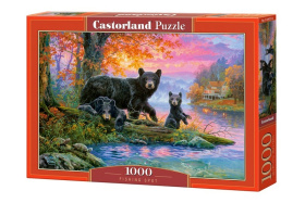 Puzzle-1000 "Медведи на рыбалке"