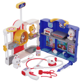 Набор "Доктор" "Girl's Club", в комплекте: животные, аксессуары, световые и звуковые эффекты Набор "Доктор" "Girl's Club", в комплекте: животные, аксессуары, световые и звуковые эффекты