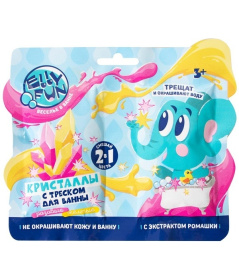 Кристаллы с треском Ellyfun 2 в 1 розовый/желтый, Кристаллы с треском Ellyfun 2 в 1 розовый/желтый,