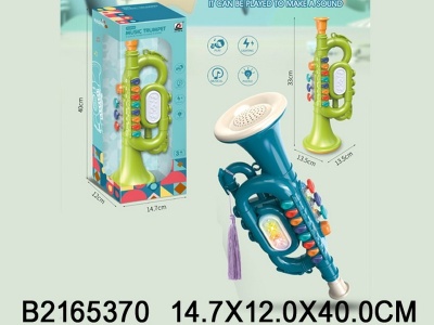 Труба, световые и звуковые эффекты, 2 цвета в ассортименте