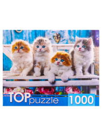 TOPpuzzle. Пазлы 1000 эл. "Котята скоттиш фолд"