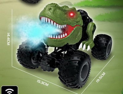Машинка-динозавр на радиоуправлении с паром "BeBoy"