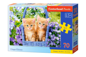 Puzzle-70 "Рыжие котята"