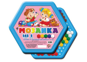 Мозаика 145 шестигранных фишек