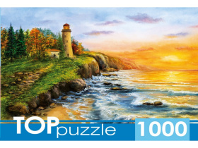 TOPpuzzle. Пазл 1000 эл. "Маяк на морском берегу"