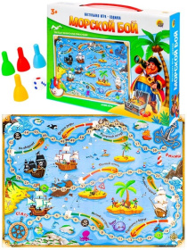Настольная игра ходилка. МОРСКОЙ БОЙ (плотная коробка)