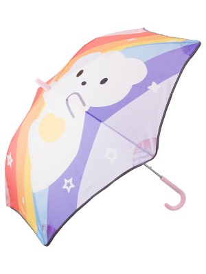 Зонт детский, 50 см, со светоотражающей окантовкой, 10 расцветок в ассортименте
