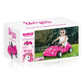 Игрушка "Машина педальная DOLU" Unicorn, клаксон, розовая Игрушка "Машина педальная DOLU" Unicorn, клаксон, розовая