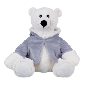 Мягкая Игрушка RELANA, Полярный мишка в меховом пальто с капюшоном, 28 см Мягкая Игрушка RELANA, Полярный мишка в меховом пальто с капюшоном, 28 см