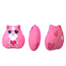 Игрушка антистресс Кот розовый с сердцем, 20 см