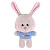 Мягкая Игрушка Maxitoys, Зайка с Розовыми Щёчками в Футболке, 25 см