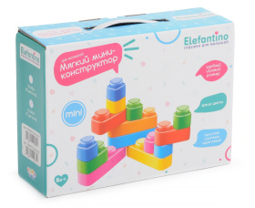 Мягкий конструктор "Elefantino" мини, 17 деталей