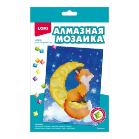 Алмазная мозаика 15*20 детская (неполное заполнение) "Лисёнок"