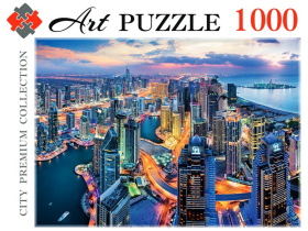Artpuzzle. ПАЗЛЫ 1000 элементов. ДУБАЙ С ВЫСОТЫ ПТИЧЬЕГО ПОЛЕТА