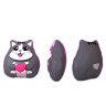 Игрушка антистресс "Кот серый с сердцем", 20см