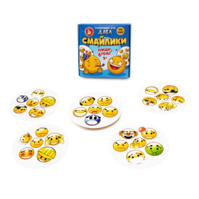 Игра настольная Дабл "Смайлики" (20 карточек)
