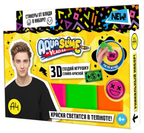 Aqua Slime: набор для изготовления фигурки, модели "Aqua Slime", Влад А,