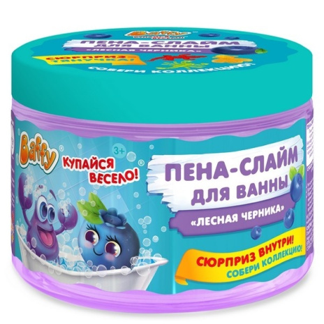 Пена-слайм для ванны детская серии "С сюрпризом" ТМ "Baffy"