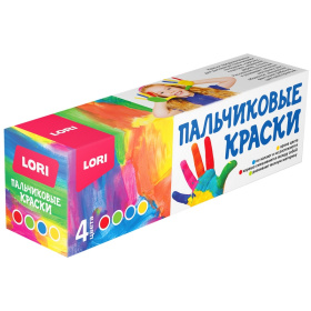 Пальчиковые краски 4 цв. по 40 мл