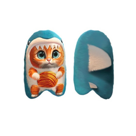 Игрушка антистресс "Кот Синяя акула", 30 см