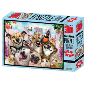 3D Puzzle-500 "Селфи домашних питомцев"