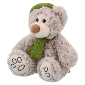 Мягкая Игрушка RELANA, Мишка в шапочке и шарфике, 18 см