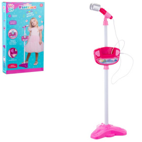 Микрофон "Girl's Club", размер 25*95 см, световые и звуковые эффекты, подключается к телефону Микрофон "Girl's Club", размер 25*95 см, световые и звуковые эффекты, подключается к телефону