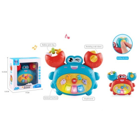 Пианино детское "Крабик", световые и звуковые эффекты, функциональные кнопки, 2 цвета в ассортименте Пианино детское "Крабик", световые и звуковые эффекты, функциональные кнопки, 2 цвета в ассортименте