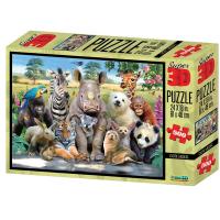 3D Puzzle-500 H.Robinson "Экзотическая живая природа" ("Exotic Wildlife"),