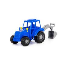 Трактор "Алтай" (синий) с лопатой