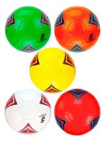Мяч футбольный "STAR Team" PVC, 5 цв. в ассорт. (оранж. красн. зелен. желт. бел.), диаметр 22 см, в/п 22*20 см