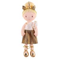 Мягкая игрушка Maxitoys, Кукла Балерина Сэнди в Золотом Платье, 38 см
