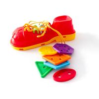 Развивающий набор "Красный ботинок с пуговками"