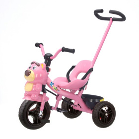 Велосипед 3-х колесный с ручкой управления, надувные колеса 8 и 10 дюймов Велосипед 3-х колесный с ручкой управления, надувные колеса 8 и 10 дюймов