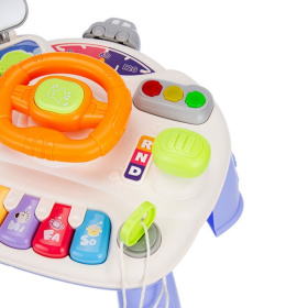 Центр развивающий Elefantino "Веселые гонки": игровой столик (25*25*21см), пианино, руль, светофор Центр развивающий Elefantino "Веселые гонки": игровой столик (25*25*21см), пианино, руль, светофор