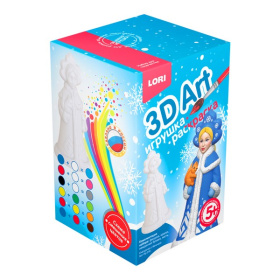 3D Art.Игрушка-раскраска "Снегурочка с белочкой" 3D Art.Игрушка-раскраска "Снегурочка с белочкой"