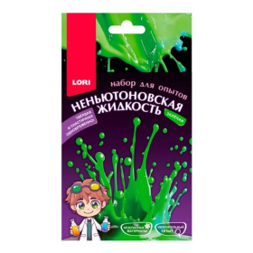 Химические опыты. Неньютоновская жидкость "Зелёная" Химические опыты. Неньютоновская жидкость "Зелёная"