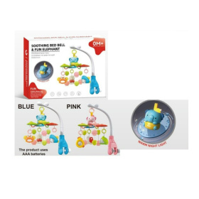 Карусель музыкальная, световые эффекты, 2 цвета в ассортименте Карусель музыкальная, световые эффекты, 2 цвета в ассортименте