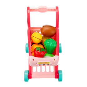 Набор "Продукты Girl's club" тележка (25*21*15,5 см), продукты на липучках, доска для резки Набор "Продукты Girl's club" тележка (25*21*15,5 см), продукты на липучках, доска для резки