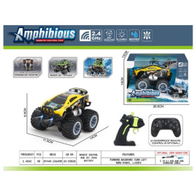 Автомобиль-амфибия на пульте радиоуправления, вращение 360°, влагостойкая Автомобиль-амфибия на пульте радиоуправления, вращение 360°, влагостойкая