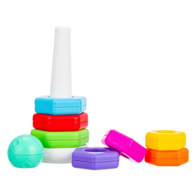 Пирамидка Elefantino "Первые уроки", 21 см Пирамидка Elefantino "Первые уроки", 21 см