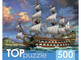 TOPpuzzle. Пазлы 500 элементов "Парусник в море" TOPpuzzle. Пазлы 500 элементов "Парусник в море"