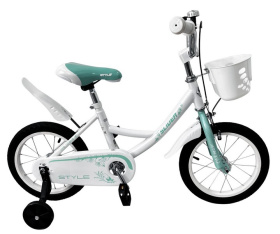 Велосипед 2-х колесный "Slider Style 14" с дополнительными колёсами Велосипед 2-х колесный "Slider Style 14" с дополнительными колёсами