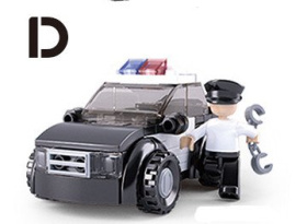 Конструктор "Полиция 4 в1" 88 деталей Конструктор "Полиция 4 в1" 88 деталей