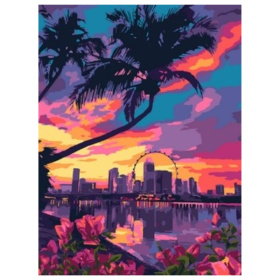 Картина по номерам на картоне 28,5*38 см "Лето в Майами" Картина по номерам на картоне 28,5*38 см "Лето в Майами"
